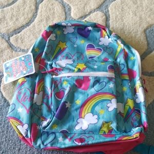 Girls rainbow/stars backpack